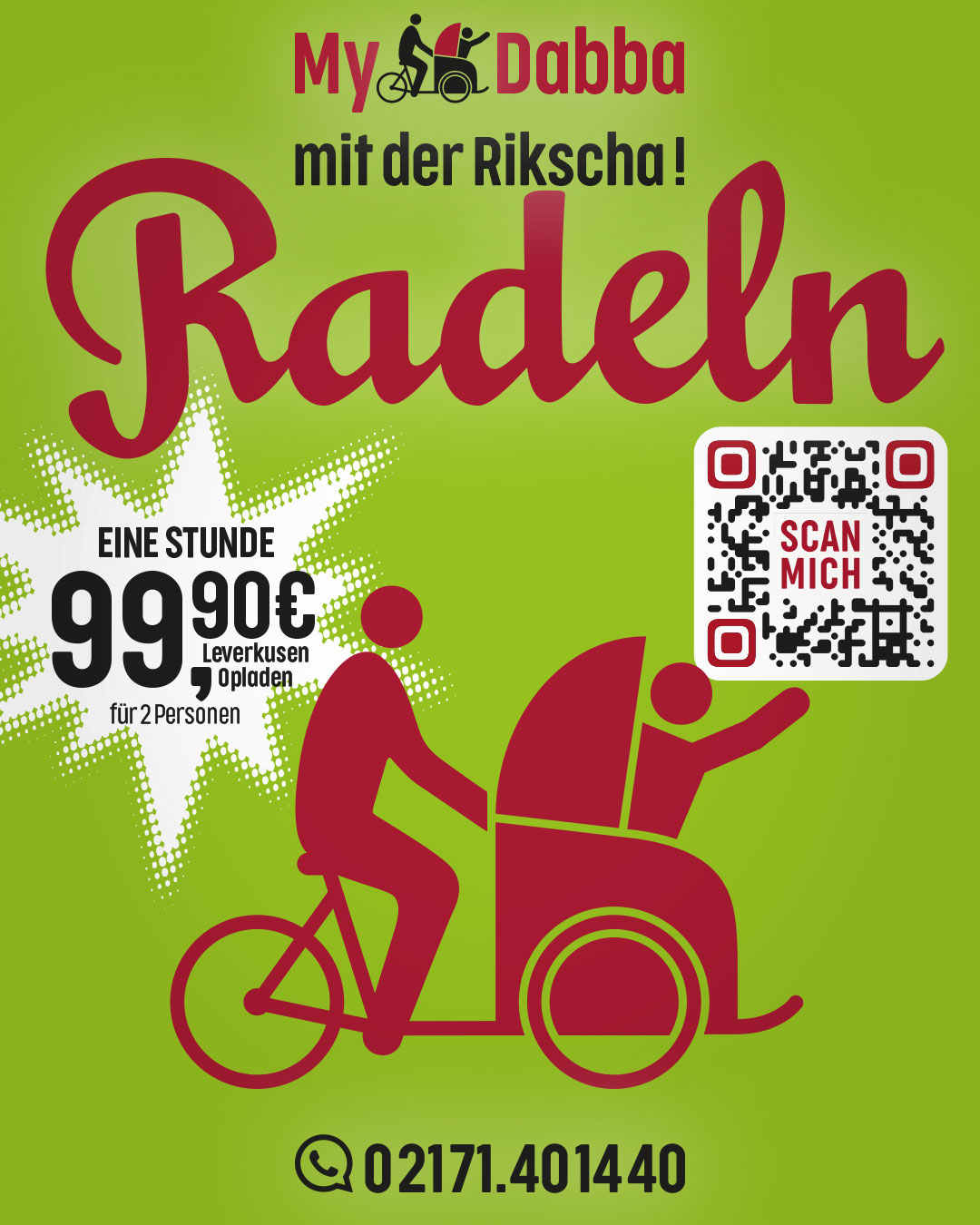 Radeln mit der Rikscha My♥Dabba